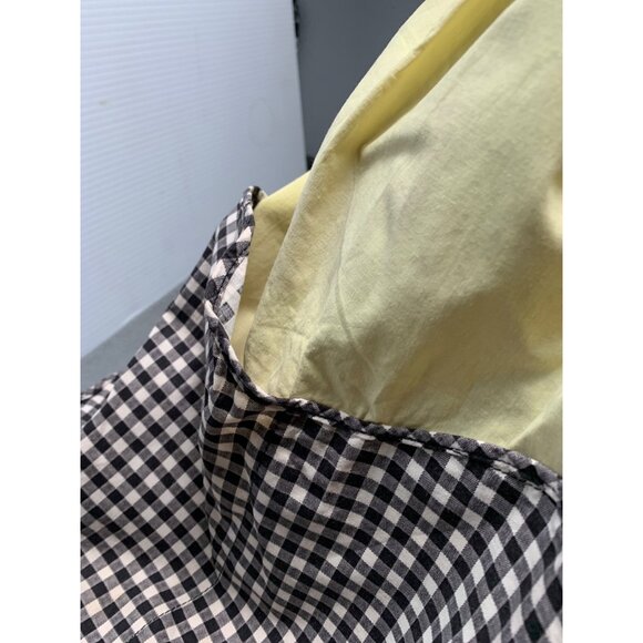 Handmade Yellow & Gingham Check Apron with Pockets & Tie Waist - Picture 3 of 8